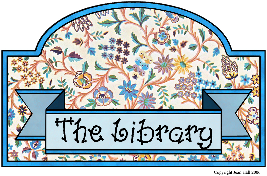 Make a The Library sign for your Home with these ready to print clip art