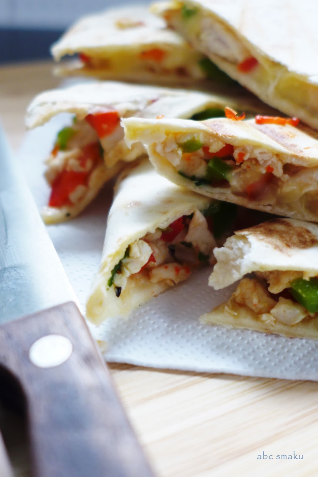 abc smaku Quesadillas z serem i kurczakiem