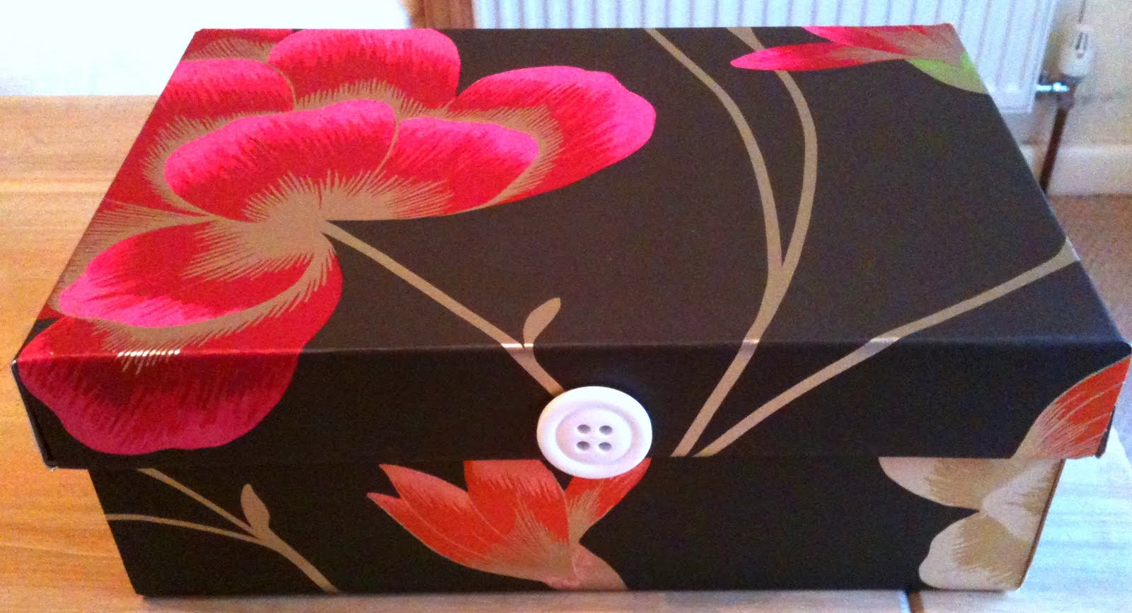 Mimi's Crafty World! Tutorial Twotiered Recycled Shoebox Sewing Kit