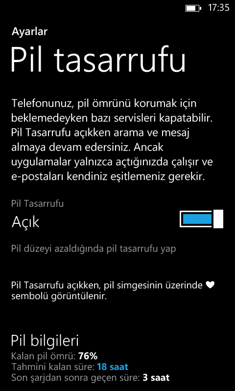 Windows Phone için Pil Ömrünü Uzatmaya Yönelik 15 İpucu
