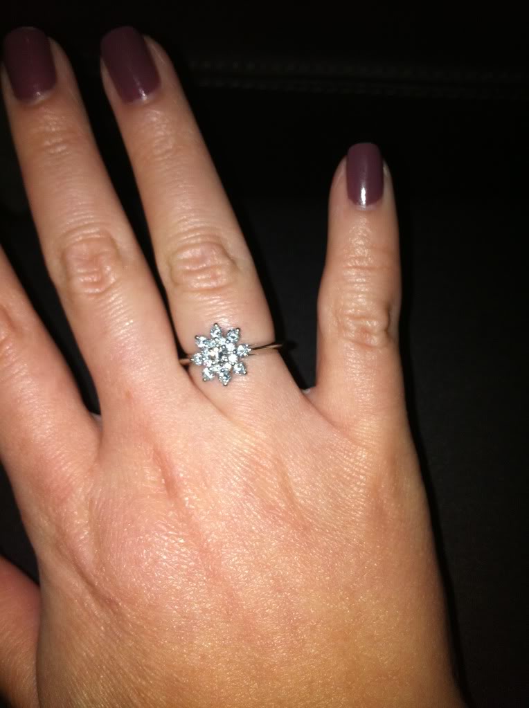 Nauti Nuptials Diamond Flower Engagement Rings