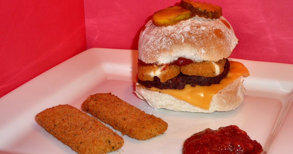 Mozzarella Sticks Marinara Burger Whimsical Cookery