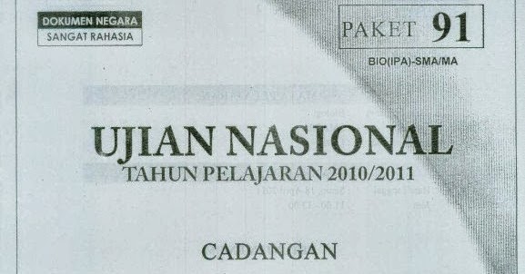 Berbagi Dan Belajar Naskah Soal Un Biologi Sma 2011 Paket 91