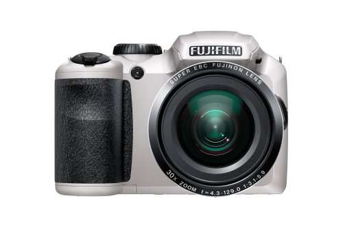 Fujifilm FinePix S6800 16MP Digital Camera with 3-Inch LCD (White)