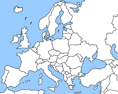 Carte de Europe Departement Regional