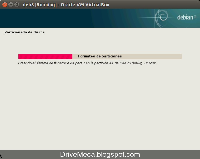 DriveMeca instalando Debian Jessie paso a paso