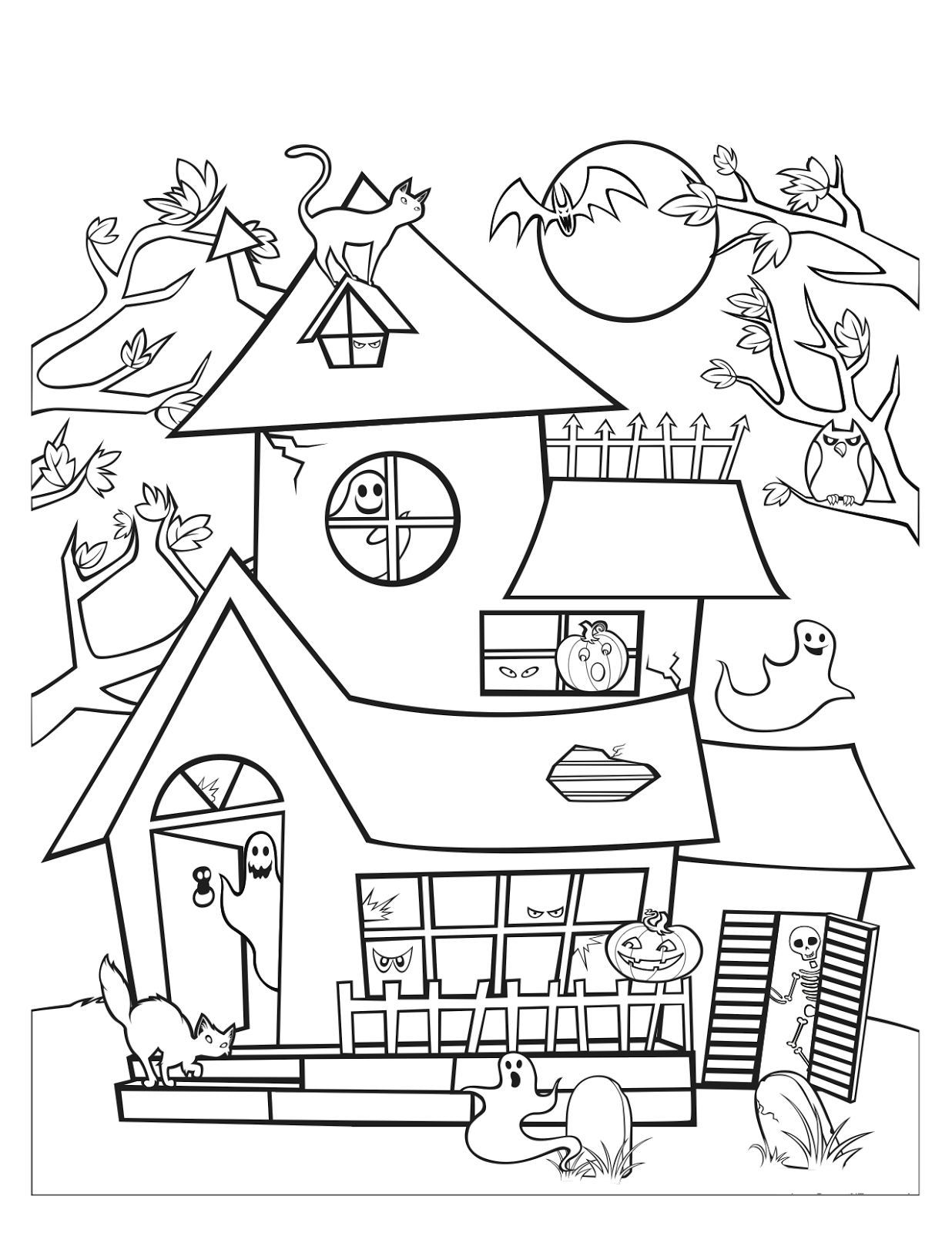 Cantinho do Primeiro Ciclo: Desenhos de Halloween para pintar