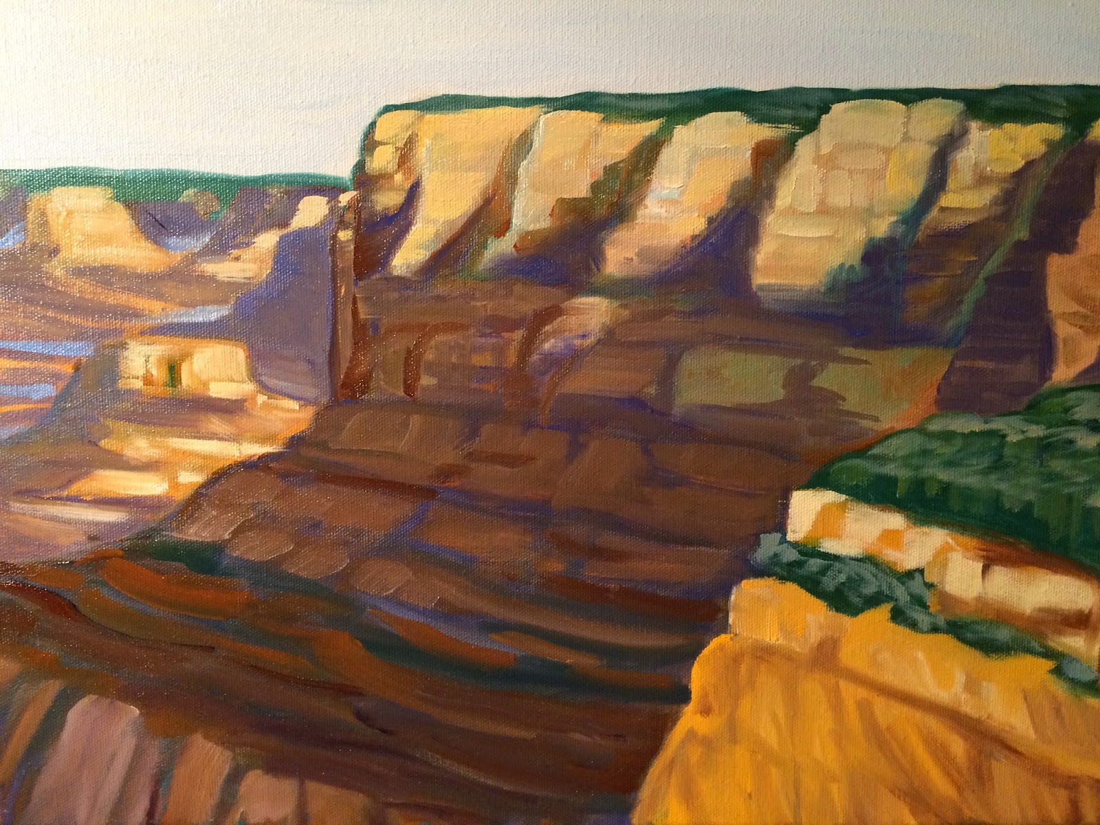 Buck's Art Blog: Last Grand Canyon Oil Sketch