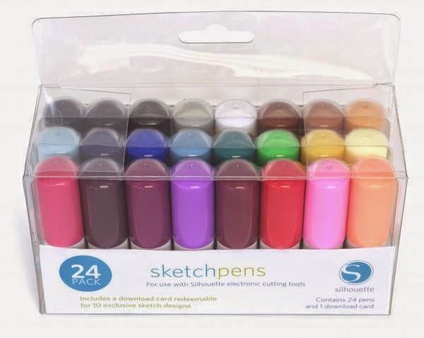 Kit de 24 'Sketch Pens' Silhouette