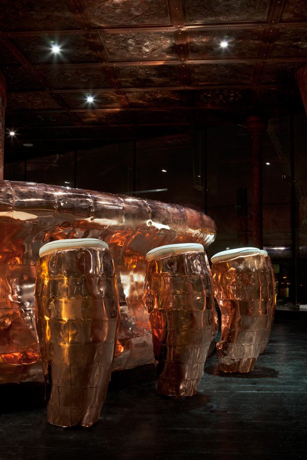 Best Restaurant Interior Design Ideas Copper bar design
