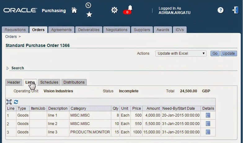 how to create a purchase order in excel