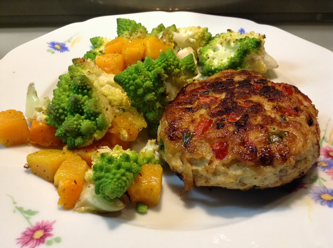 Served with Romanesco broccoli & pumpkin