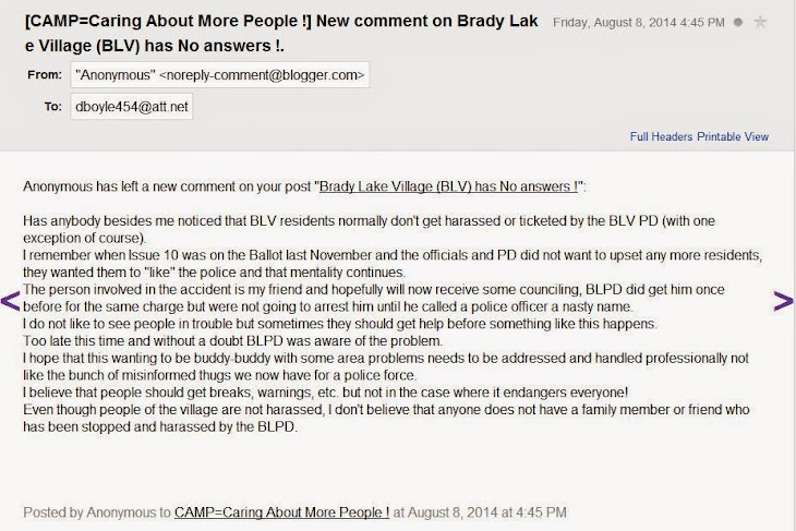 This CAMP post is about BLV resident Bob Crow and the BLV reject cops.