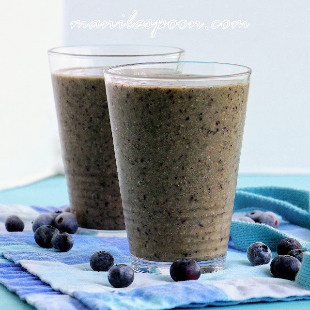 Blueberry Green Smoothie Manila Spoon