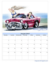 Sketch car for calendar august 2014