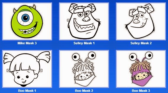 Monsters Inc Free Printable Masks Oh My Fiesta In English
