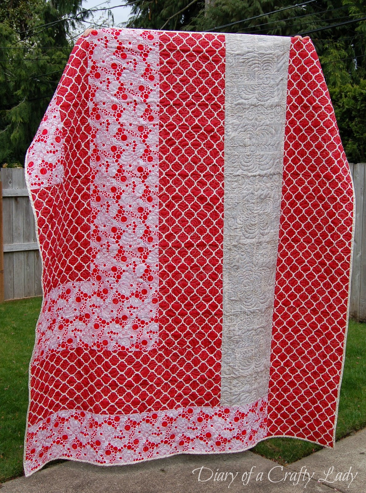 Diary of a Crafty Lady Antique Quilt Top Now a Finished Quilt!