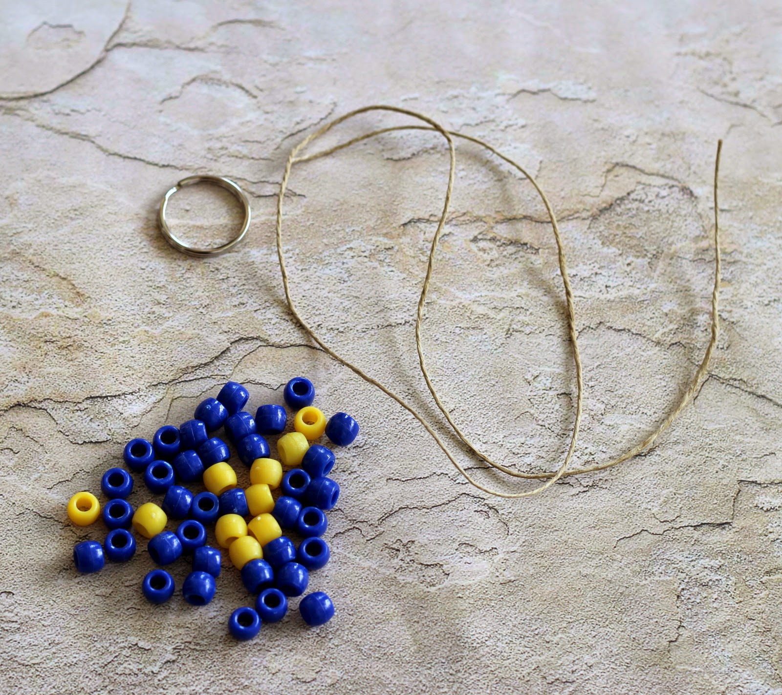 Simple elementary age bead craft, perfect for Cub Scouts and more at Because I'm Me