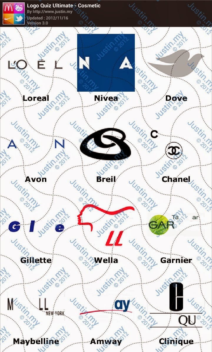 Cosmetic Ultimate Logo Quiz Answers
