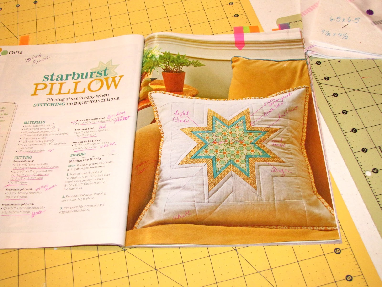 A Touch of Hink: Paper Pieced Pillow Tutorial