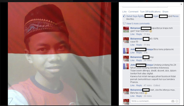 Memasang PP Bendera Indonesia Termasuk Tindak Pidana