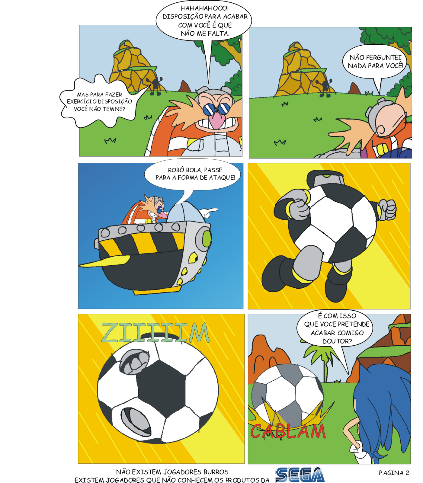 sonic é só de fazer pênaltis episodio 3 conclusão. Pag2+sonic+futebol3