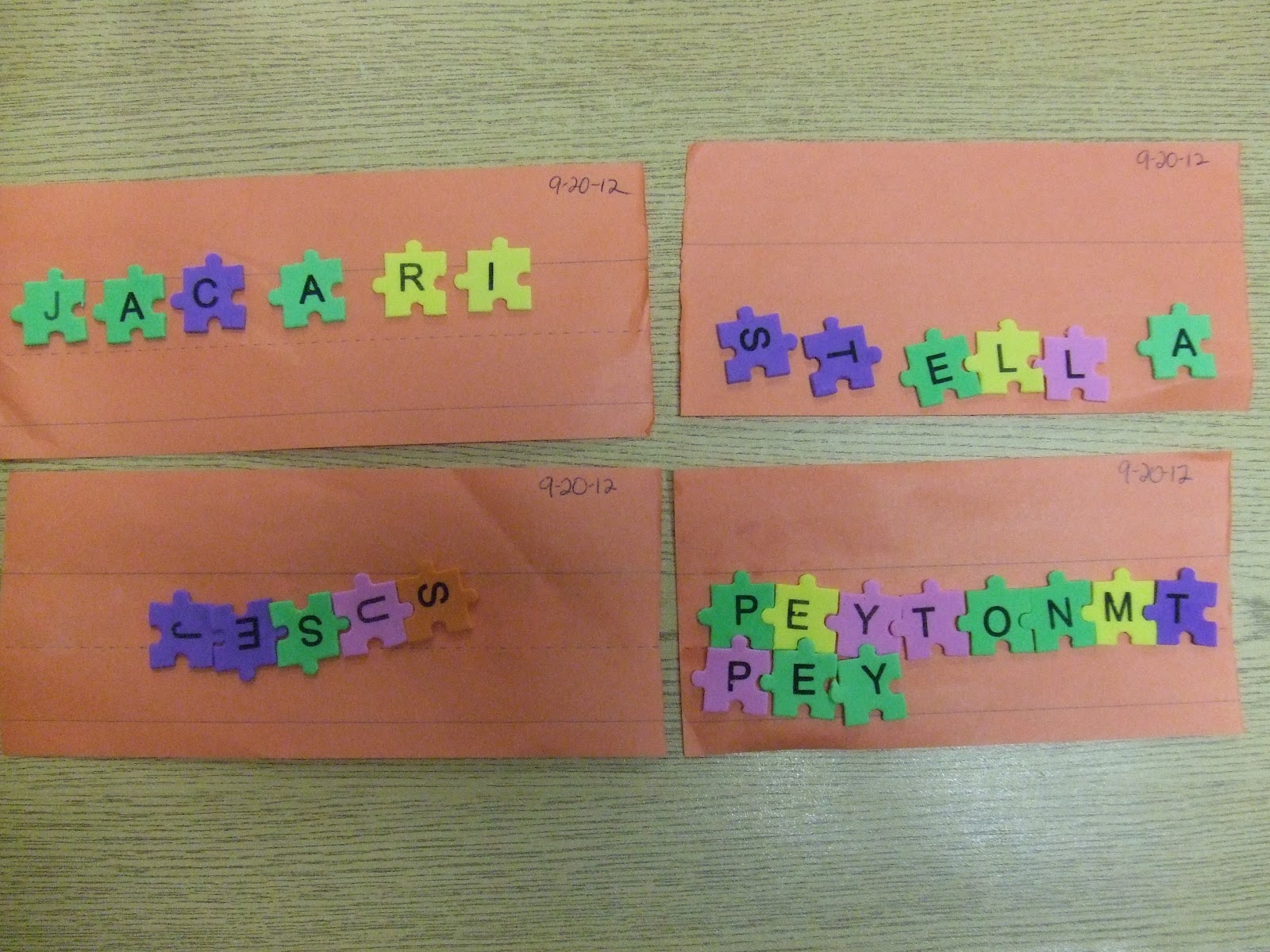 Cachey Mama's World of Learning Puzzle Piece Names