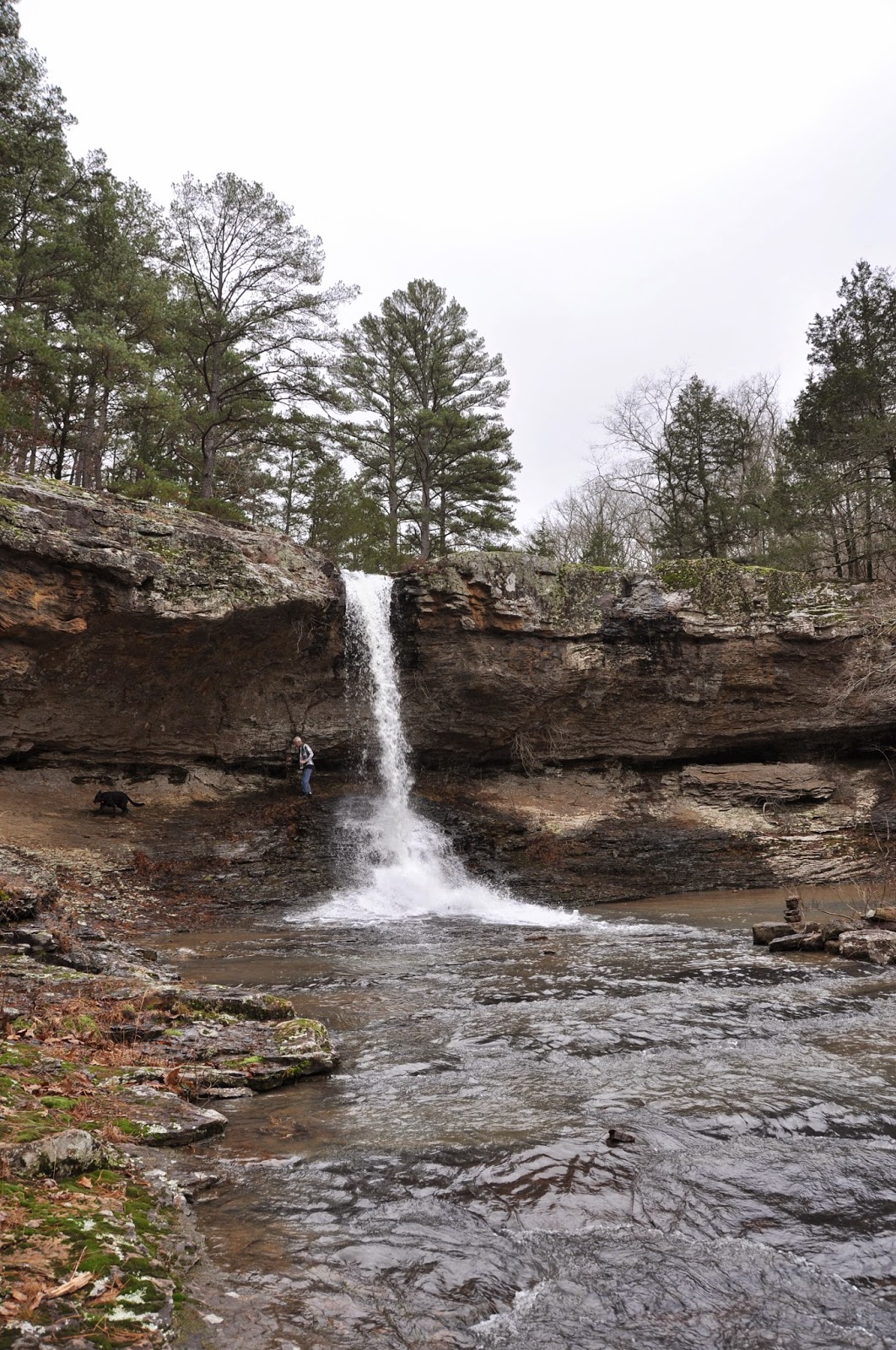 Rick's Hiking Blog White Oak Creek Falls Polyfoss area, Arkansas Ozarks