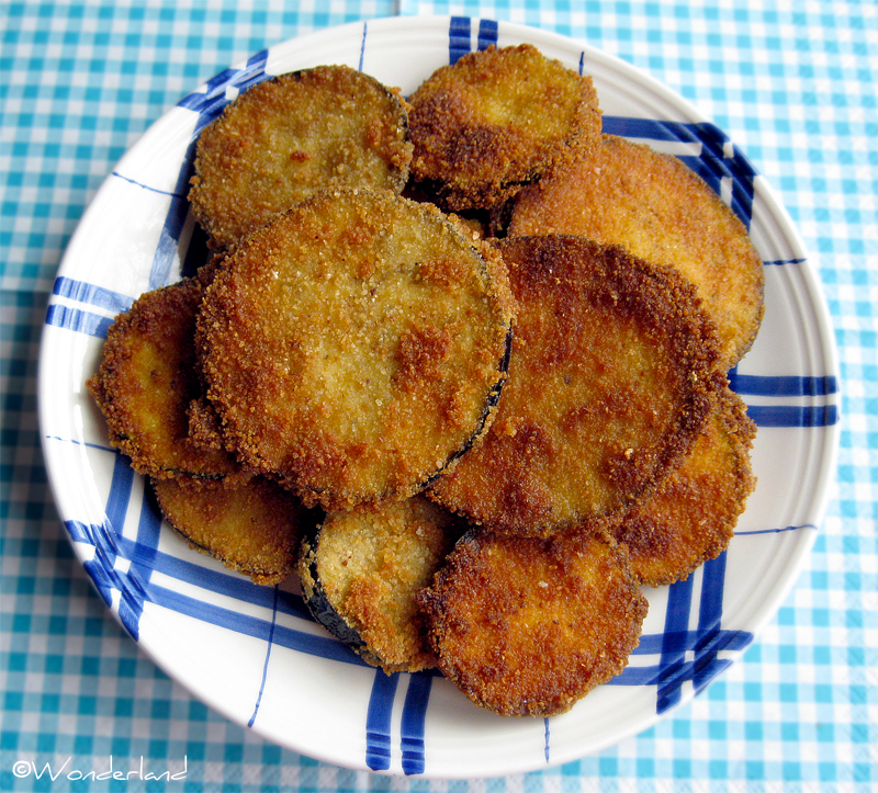 Wonderland Cookings Crispy zucchini & eggplant medallions