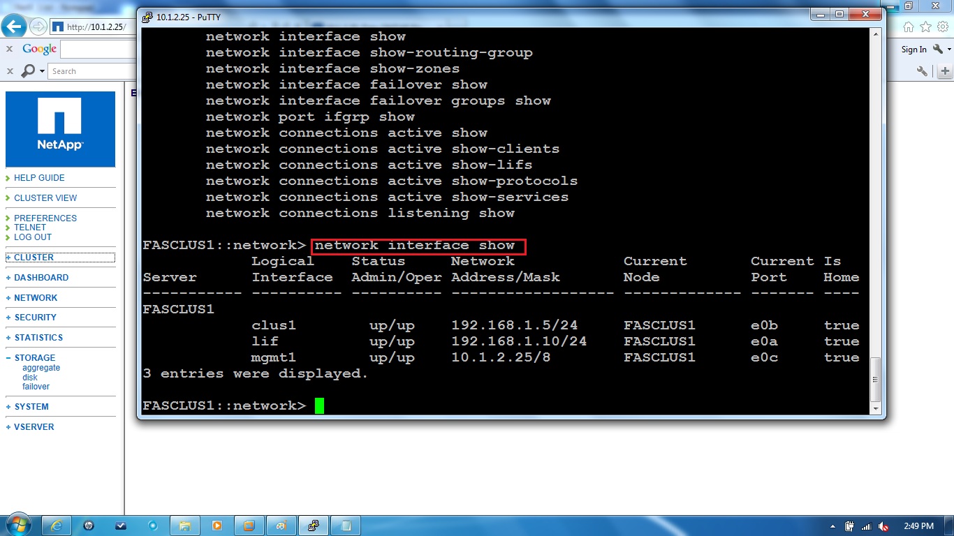 Remote Infrastructure Management NetApp Ontap 8.x Cluster Mode