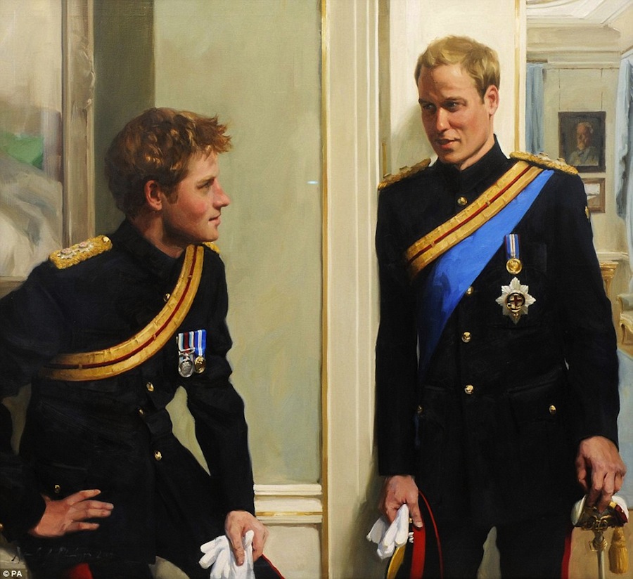 hot Painting of Prince Harry prince harry and william painting. hot Painting of Prince Harry