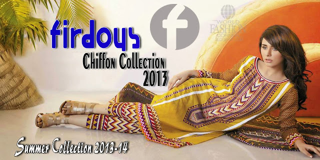 Firdous Summer Chiffon Collection 2013