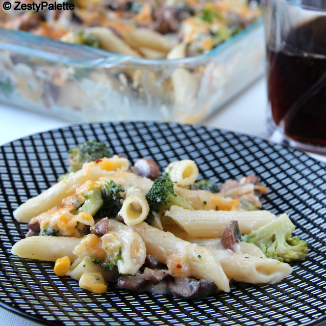 Cooks Joy Cheesy Vegetable Pasta with White Sauce