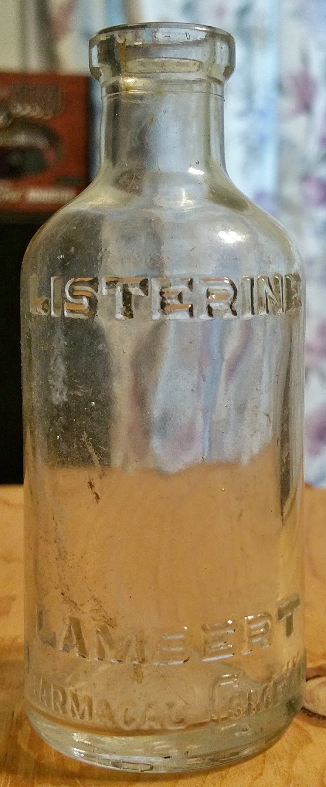 History and Culture by Bicycle Private Collection 1930's Listerine Bottle