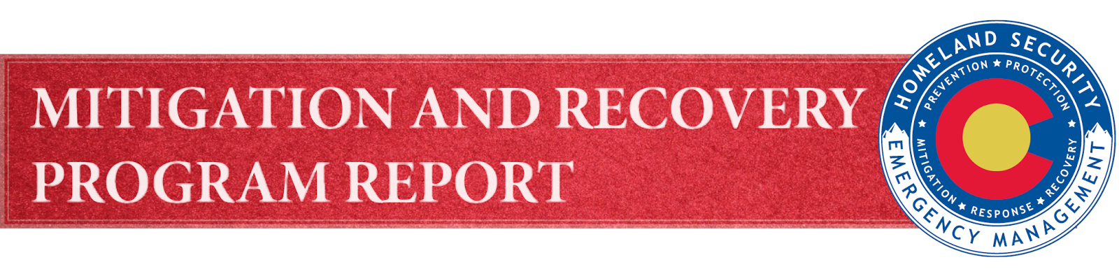 Logo for Mitigation and Recovery Program Report