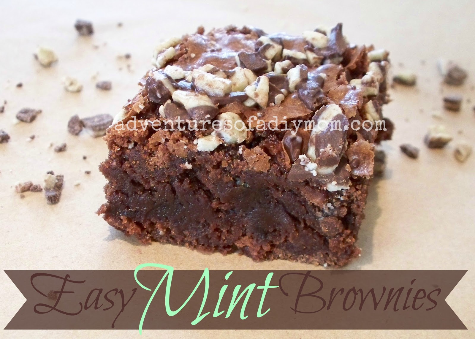 Easy Mint Brownies Adventures of a DIY Mom