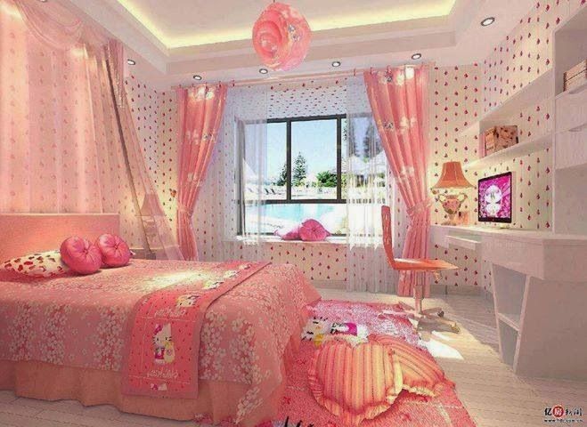 Lindos dormitorios para niñas color rosa - Colores en Casa