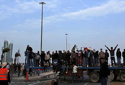protesters against bahraini government
