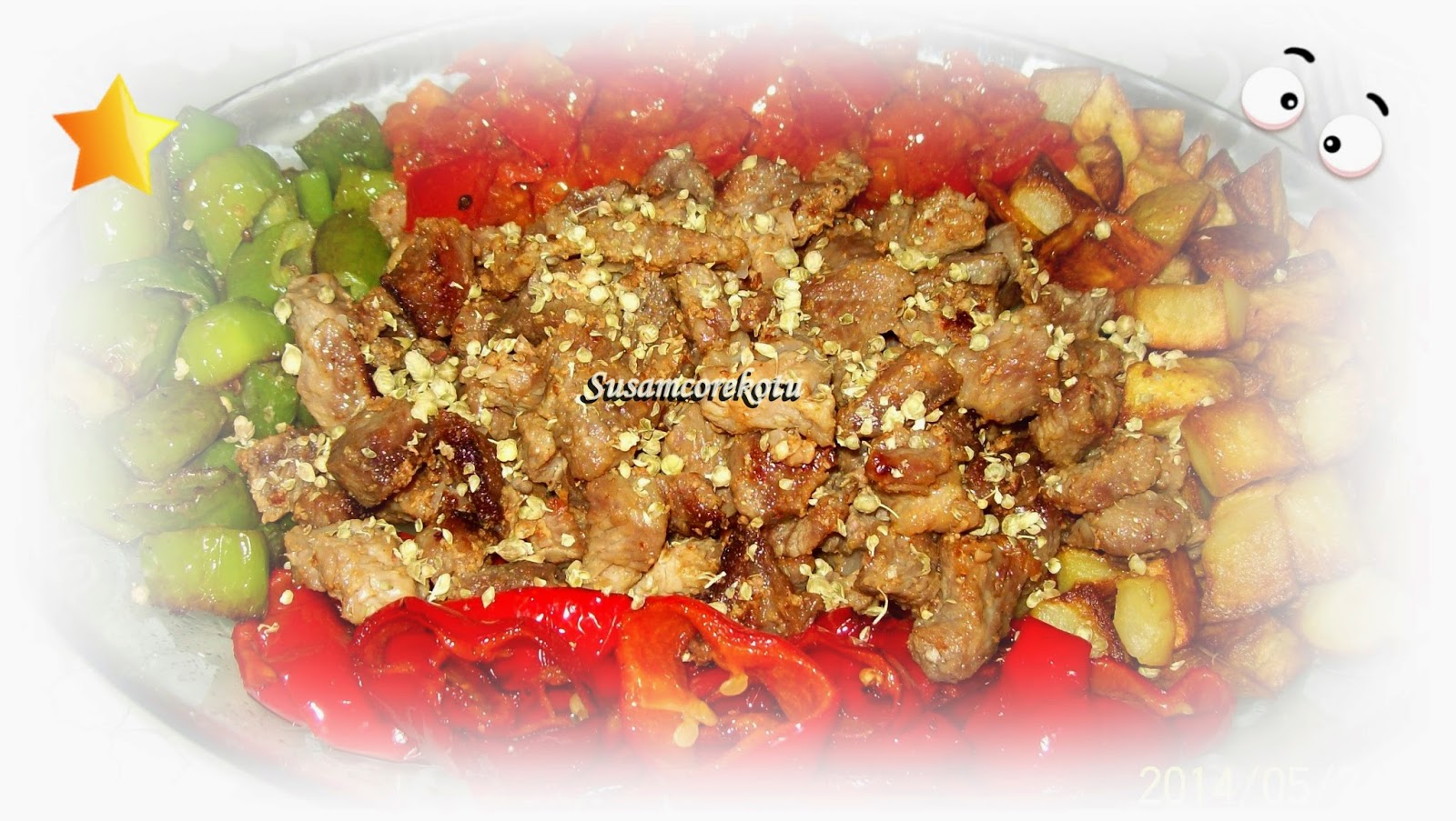 KUZU ETİ KAVURMA VE KARIŞIK SEBZE KIZARTMA Susam Çörek Otu Denenmiş