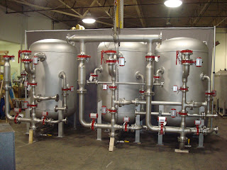 A triple stainless steel condensate polishing system that Res-Kem offers