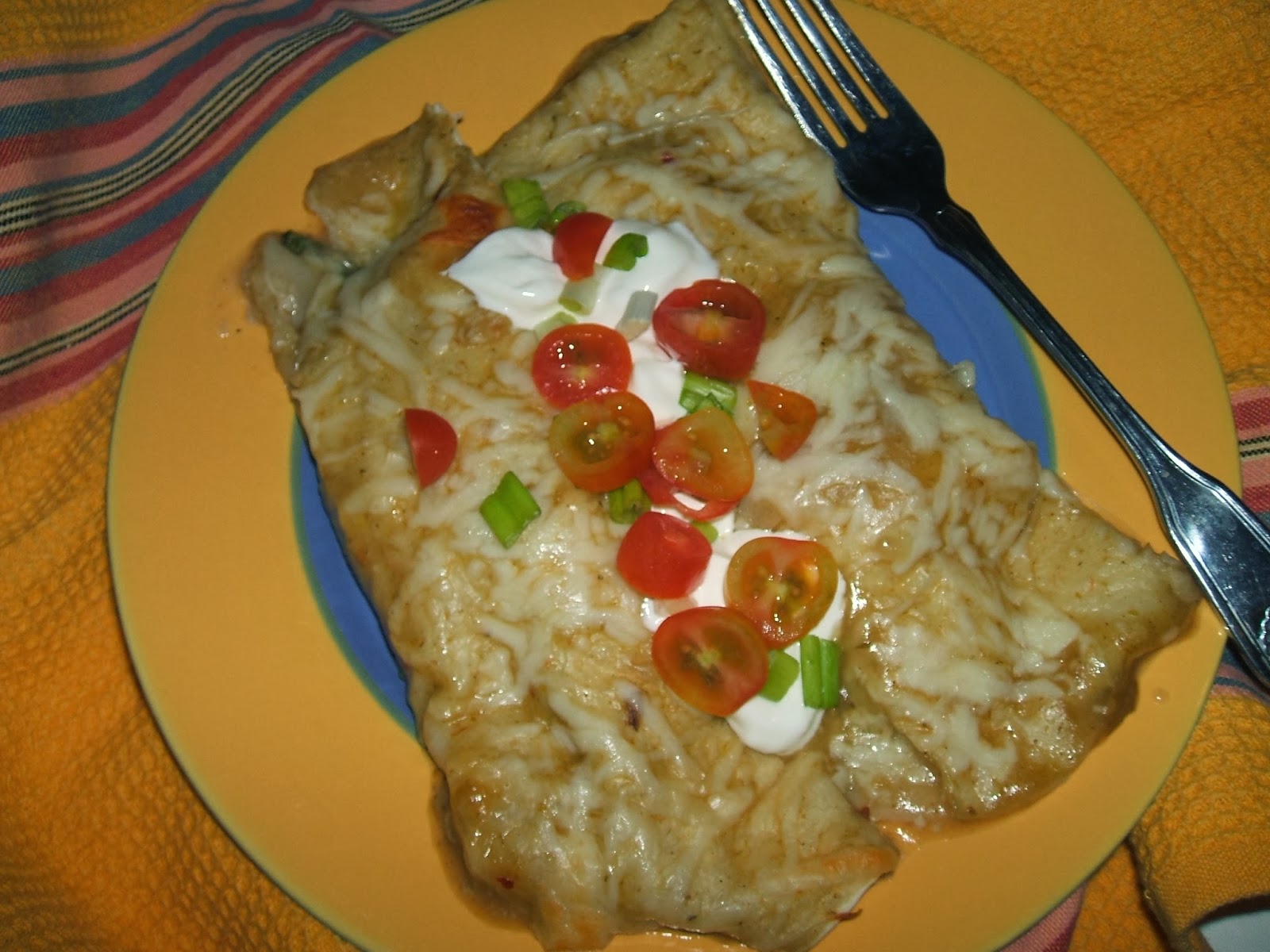 Food Stirrings Shrimp Enchiladas with Green Sauce