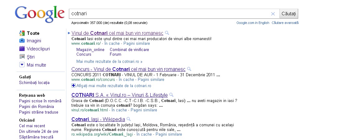Lucruri Bune WWWul vinului romanesc Cotnari