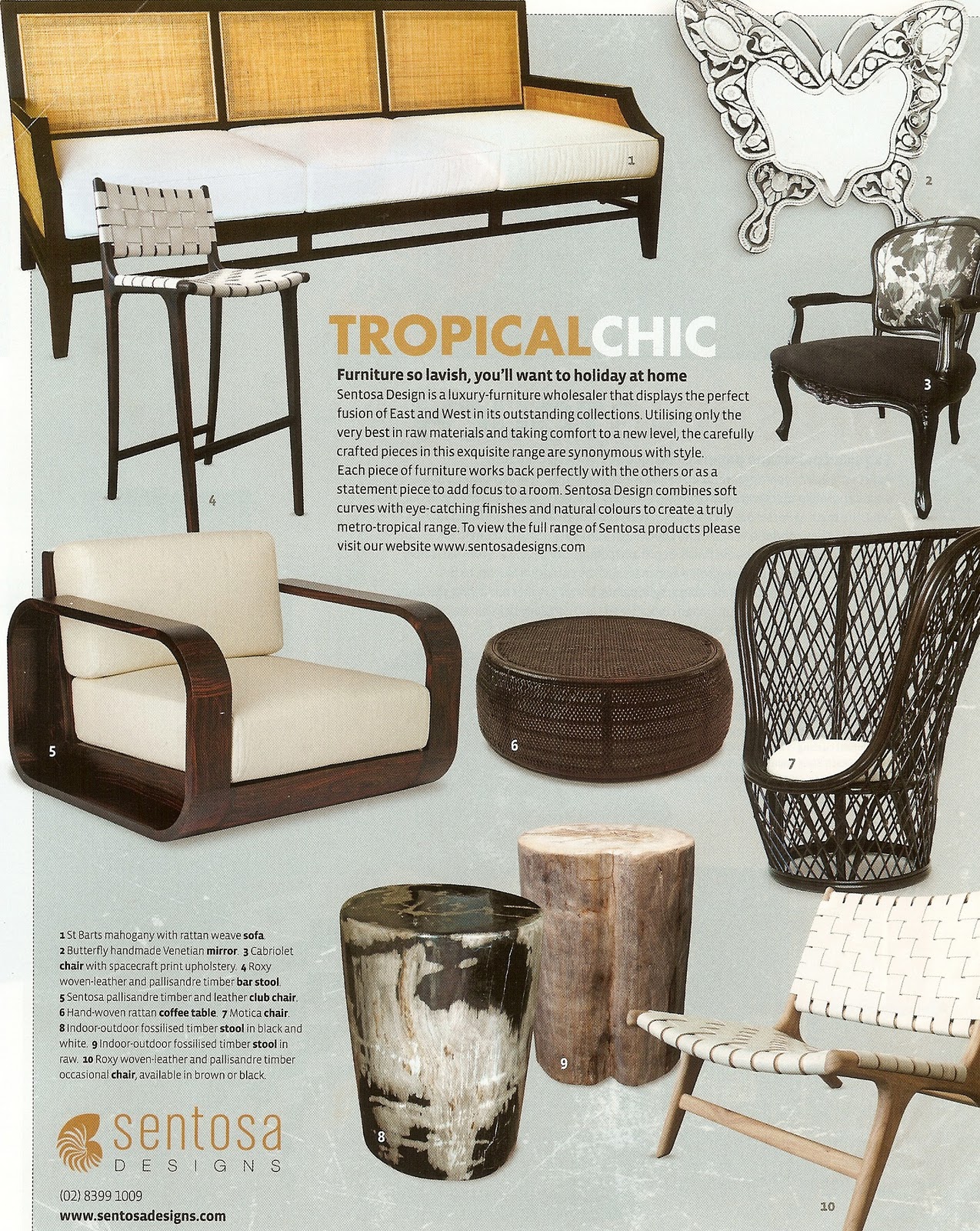 Oceania Island Living Tropical Luxe Furniture