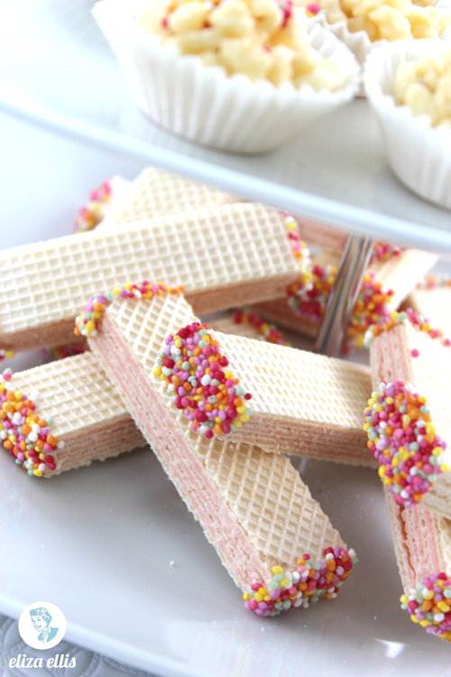 CHOCOLATE DIPPED WAFERS eliza ellis