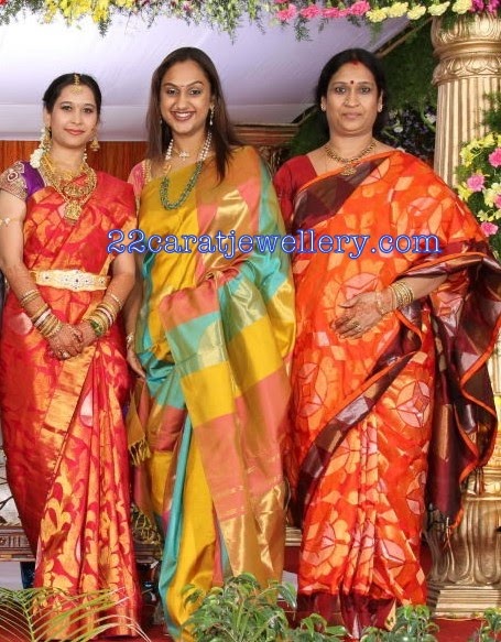 Celebrities Sarees At Rasi Movies Narasimha Rao Daughter Wedding Party Saree Blouse Patterns Waisey yh movie upload kney k liye thanks. saree blouse patterns
