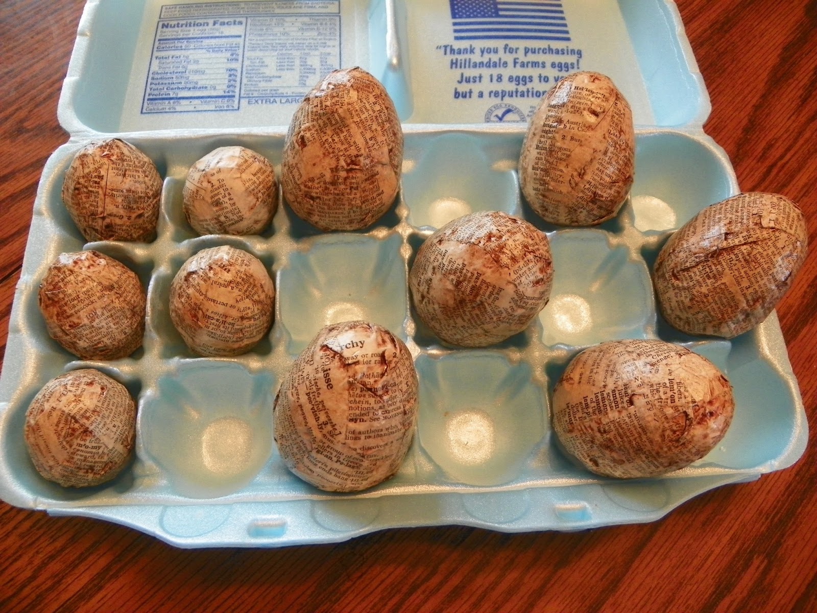 Dicky Bird's Nest Dictionary Covered Primitive Easter Eggs