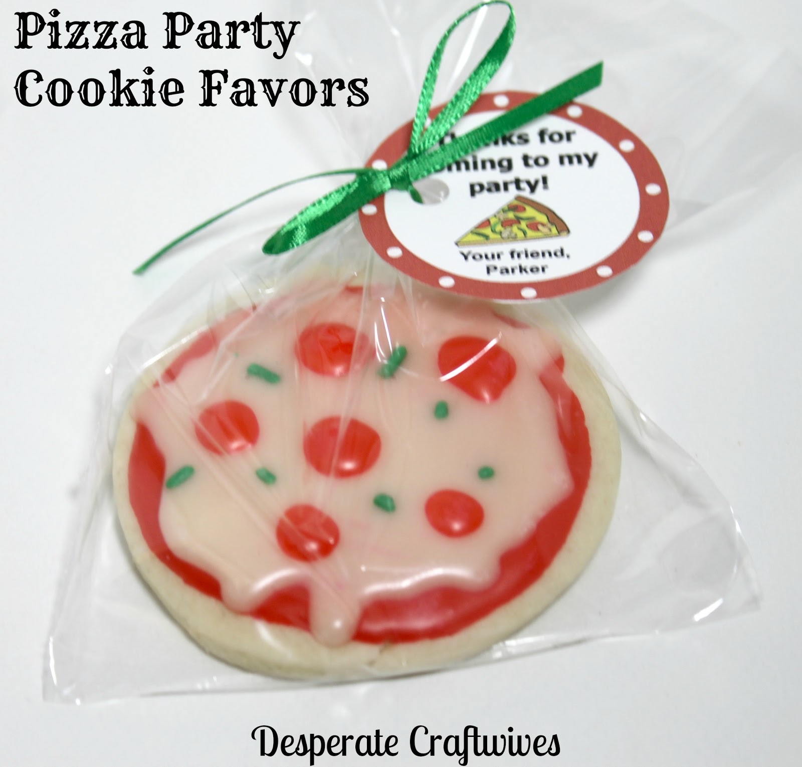 Desperate Craftwives Pizza Party Favors