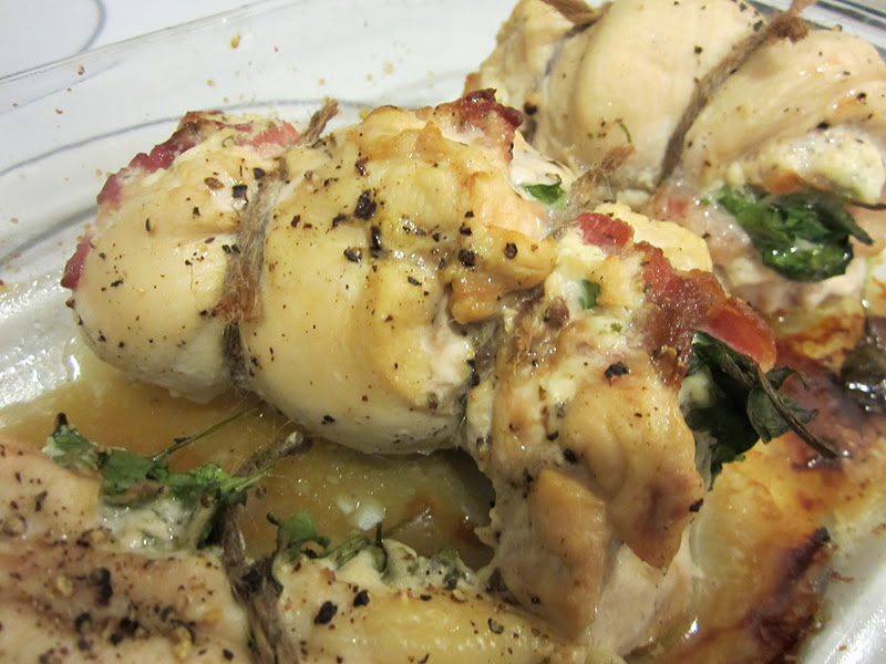 Life on Food Boursin and Spinach Stuffed Chicken