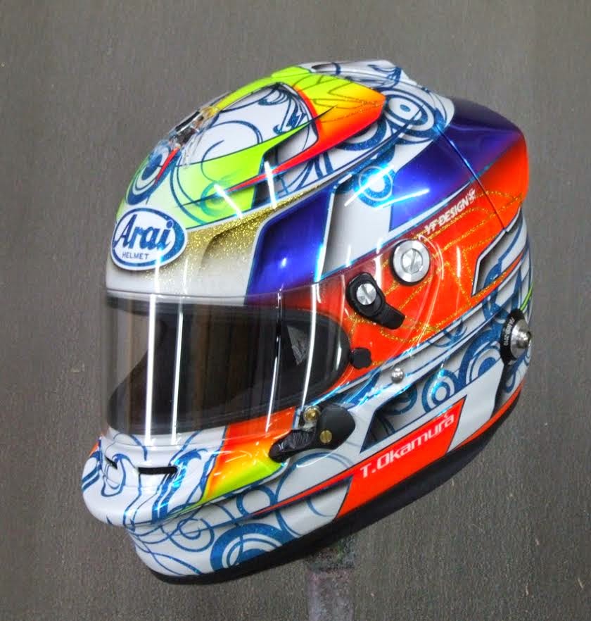 Racing Helmets Garage Arai GP6S T.Okamura by YF Design