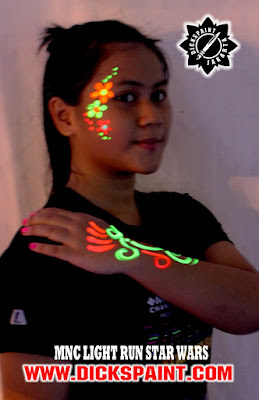 face painting uv glow jakarta